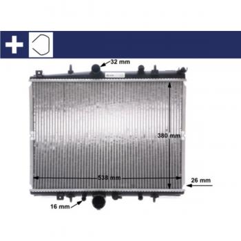 CR 1433 000S Engine Cooling Radiator by MAHLE ORIGINAL