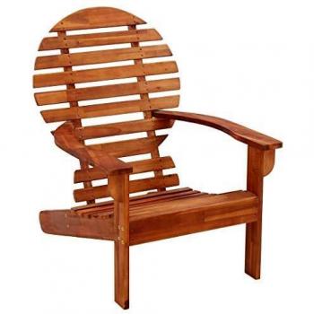 Chaise de jardin Adirondack en bois d'acacia massif