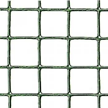 Rete Metallica Plastificata maglia 12,7x12,7 h1x5m per uccelli conigli Verdemax
