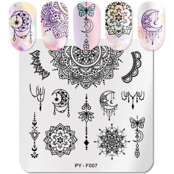 Set de Placas Mandala con Flor