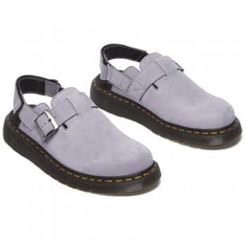 Mules en daim unisexes Dr. Martens Jorge II violettes taille 45