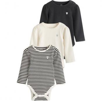 Next 3er-Pack Langarm-Babybodys