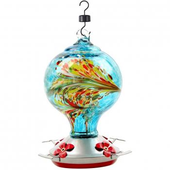 Hand-blown Glass Feeding Station