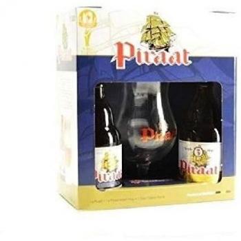 Conjunto Pirata: 2 botellas 33 cl y vaso