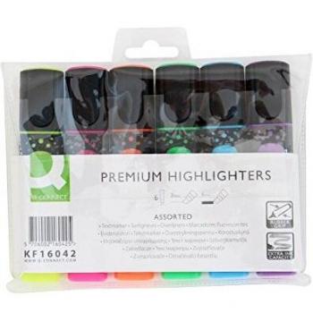 Evidenziatori Q-Connect 2-5 mm set da 6 colori