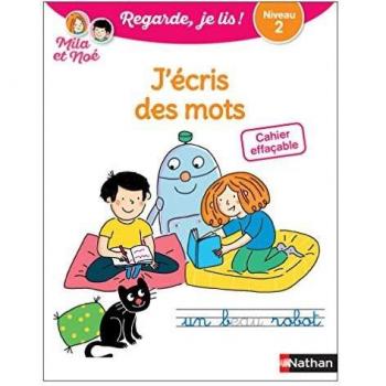 Cahier effaçable J'écris des mots