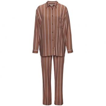 LASCANA Damen Pyjama im zeitlosen Look