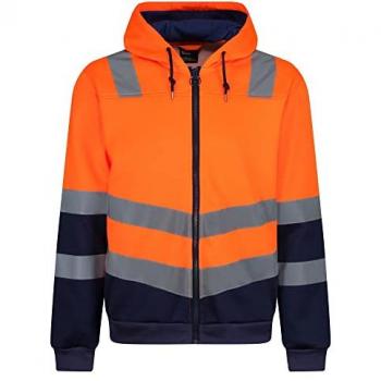 Regatta Pro Hi-Vis Full Zip 2XL Orange/Navy