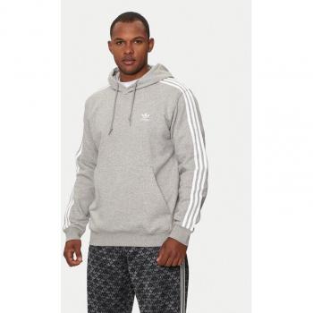 Adidas Kapuzenpullover 3-Stripes Grau S