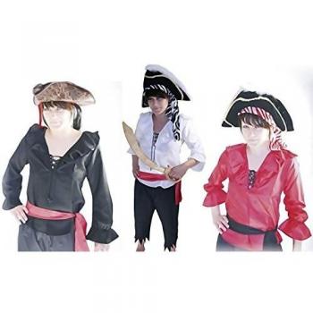 Kinder-Piratenhuechde Schwarz, 128