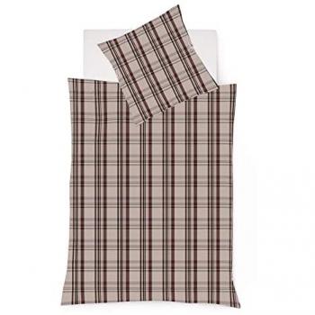 Fleuresse Bettwäsche »Lech 4310«, Edelflanell, grau (taupe)