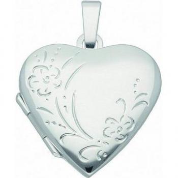 Elegante Silberkette mit ADELIA´S 925‑Medaillon Anhänger