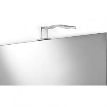 Lampada LED a specchio sagomata Ciari in alluminio e metallo, modello 5721, L.3 cm