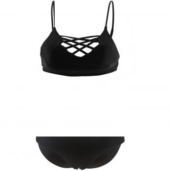 Balconette Push‑Up Carla Bikini in Schwarz/Sand