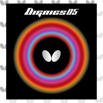 Borracha de mesa Butterfly Dignics 05, grosor elevado, con back suave en rojo
