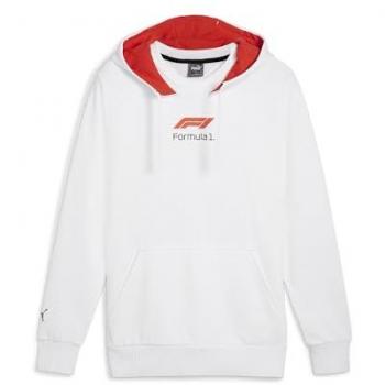 F1 Graphic White Hoodie (M) – Men’s Edition