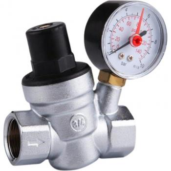 Druckreduzierendes Ventil DN20 für 3/4 Zoll Wasser mit Manometer