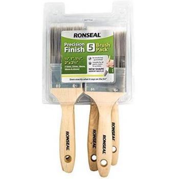 Ronseal Prec Finish Brush 5 Pack