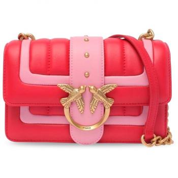 Bolso Pinko Love One Mini Cl Lateral Rojo Rosa