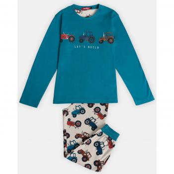 Pijama largo Admas para niño en color verde agua