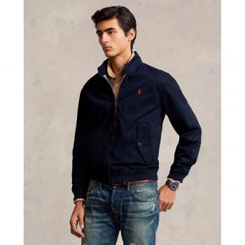 Jaqueta Polo Ralph Lauren Bluson com zíper, tecido serge de algodão, padrão tartan masculino