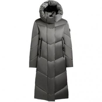 KHUJO Manelia Blauer Steppmantel mit Kragen – Damen XS