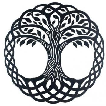 Appliques Murales 1x60x60 cm GrimaLt Black Metal