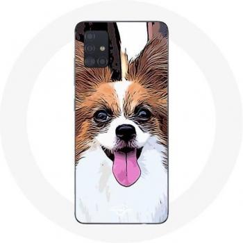 Samsung Galaxy A71 Case with Continental Spaniel & Butterfly
