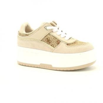 Guess Women's Elegant Beige Low-Top Sneakers – Size 9