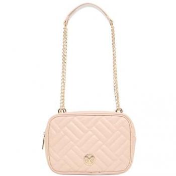 Carlo Colucci One Size Beige Quilted Shoulder Pouch