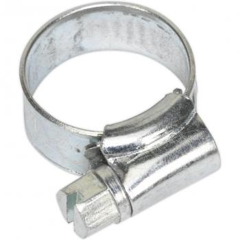 Sealey Hose Clips, Made from Durable Zinc Plated Metal, For Use with Ø10-16mm Pipes, Quantity of 30 Per Pack
