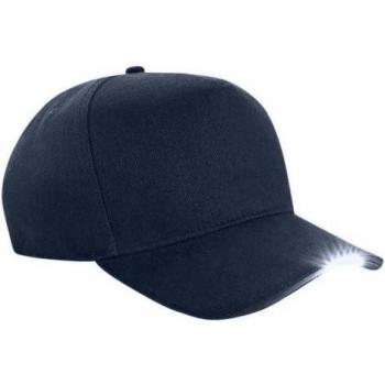 Beechfield LED-Cap in Schwarz