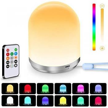 Kids' Night Lamp with RGB and Warm White Options