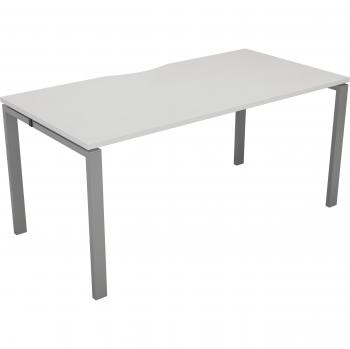 CB 1 Person Bench Desk with Cable Port