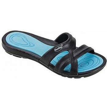 Fashy 7659 52 Chaussures de Bain Noir/Turquoise 41