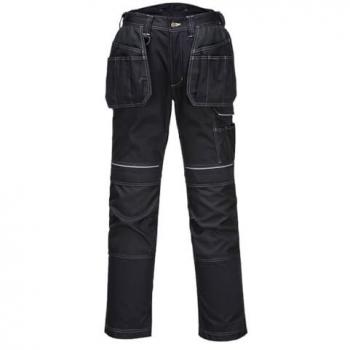 Pantalon à compartiment double noir, modèle Pw3, 30 cm (Portwest)