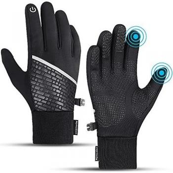 Fingerless Gloves with Silicone Grip for Hiking, Running, and Biking