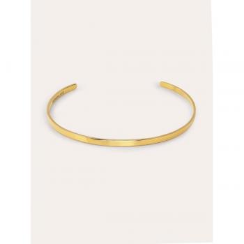 Collar Choker de Acero Baño Oro