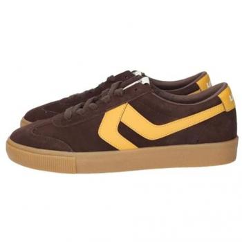 Sneakers basse in suede Levi's Sneak marrone giallo