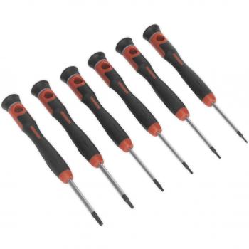 Sealey AK97304 Precision Security TRX-Star/Torx Screwdriver Set, 6-Piece