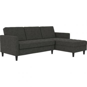 Sofá Presley 3 plazas con Chaise Longue antracita