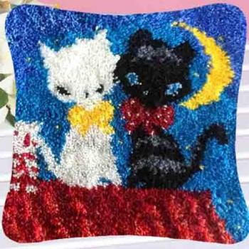 Latch Hook Cat Rug Kit