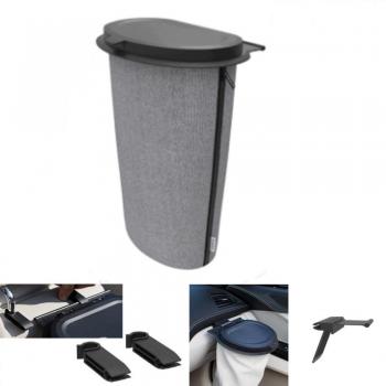Flextrash Auto L 9L Graceful Grey Afvalbak Set voor Mobiliteit