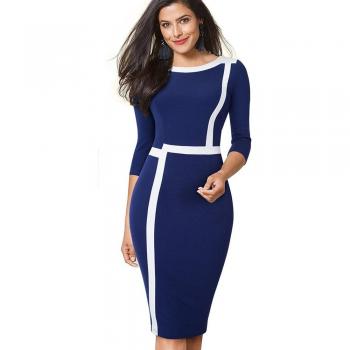 Vestido de Oficina ColorBlock Nice Forever
