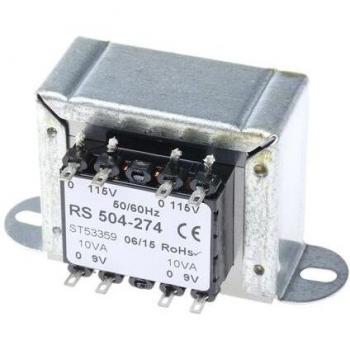 RS‑PRO 9 V AC 20 VA Transformador Montaje en Chasis con Dos Salidas