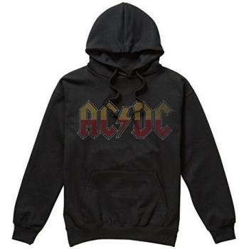 AC/DC Sudadera con Capucha About TO Rock, Talla M, Negro