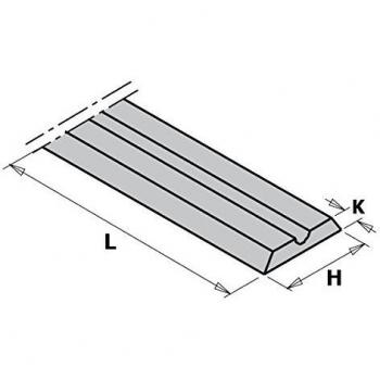 CMT Set di Lame Reversibili per Pialla a Mano 102x5.5x1.1mm 10pz 790.992.00