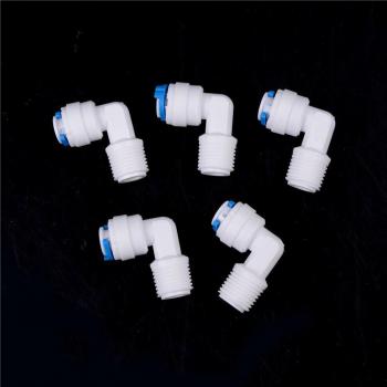 5 Pcs 1/4 X 1/4 Push Fit Water Filter Elbow Connector