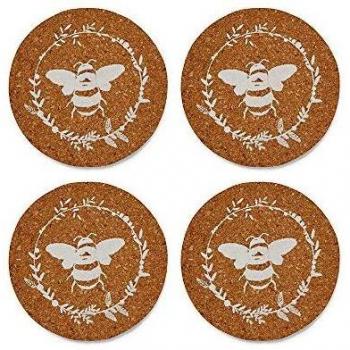 Decorative Bumble Bee Coasters Set of 4