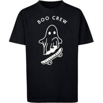 F4NT4STIC Halloween T-Shirt Boo Crew schwarz mit Print